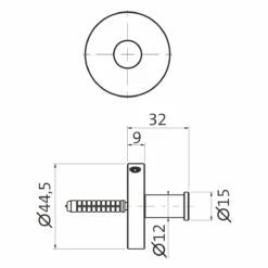 Herzbach LIVING Handtuchhaken 3,2 Cm