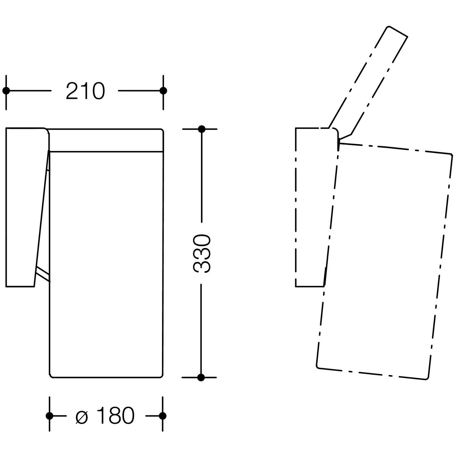 HEWI Serie 477 Abfallbehälter 3 HEWI Serie 477 Abfallbehälter – Bild 3