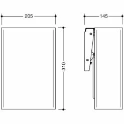 HEWI System 900 Hygieneabfallbehälter