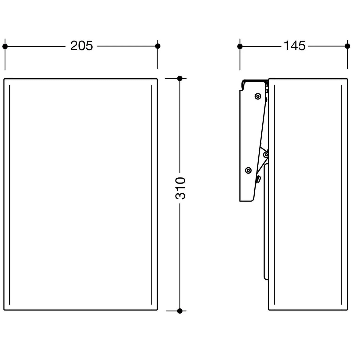 HEWI System 900 Hygieneabfallbehälter 1 HEWI System 900 Hygieneabfallbehälter