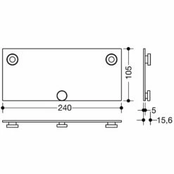 HEWI Montageplatte Für Mobile Klappsitze
