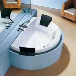 Hoesch Aviva Halbrund-Badewanne Mit 2 Kopfstützen