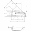 Hoesch Armada Sechseck-Badewanne 200 X 90 Cm Überlauf Links