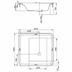 Hoesch Ergo+ Badewanne 207,5 X 195 Cm Freistehend Mit Außenverkleidung 5 Hoesch Ergo+ Badewanne 207,5 X 195 Cm Freistehend Mit Außenverkleidung -KEUCO Verkauf hersteller hoesch badewannen whirlpools freistehende ergo 1405345