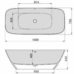Hoesch Lasenia Oval-Badewanne 160 X 75 Cm Freistehend -KEUCO Verkauf hersteller hoesch badewannen whirlpools freistehende lasenia 2114980