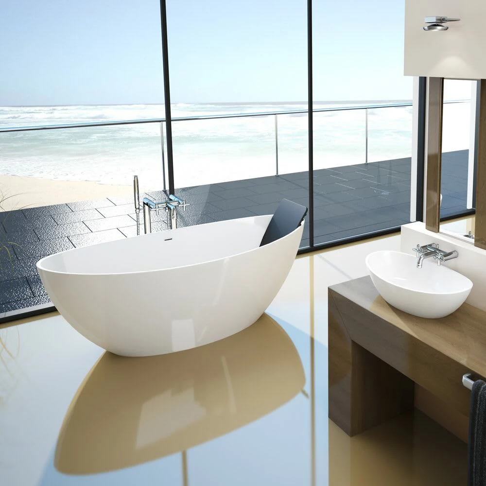 Hoesch Namur Oval-Badewanne 180 X 90 Cm Freistehend 1 Hoesch Namur Oval-Badewanne 180 X 90 Cm Freistehend