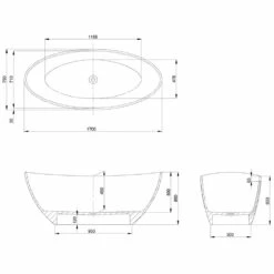 Hoesch Namur Oval-Badewanne 170 X 75 Cm Freistehend 5 Hoesch Namur Oval-Badewanne 170 X 75 Cm Freistehend -KEUCO Verkauf hersteller hoesch badewannen whirlpools freistehende namur 1027421