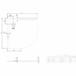 Hoesch Muna Viertelkreisduschwanne 90 X 90 Cm Mit Antirutsch