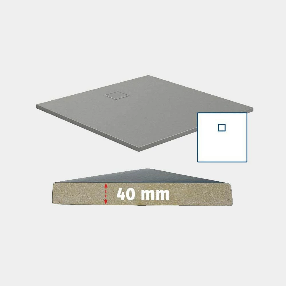 HSK Marmor-Polymer-Duschwanne Steinoptik 100 X 100 Cm 3 HSK Marmor-Polymer-Duschwanne Steinoptik 100 X 100 Cm – Bild 3