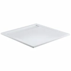 HSK Acryl-Duschwanne Superflach 100 X 100 Mit Integrierter Weißer Ablaufrinne Schmal, Höhe 6,5 Cm