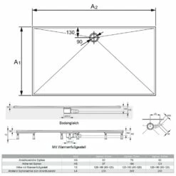 HÜPPE EasyStep 4-Eck Duschwanne 160 X 90 Cm -KEUCO Verkauf hersteller hueppe duschwannen easystep rechteck 160 1543473