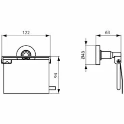 Ideal Standard IOM Papierrollenhalter Mit Deckel