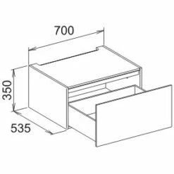 Keuco Edition 11 Planning Modul Unterbauschrank 70 X 35 Cm