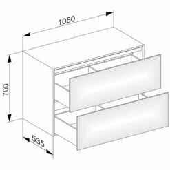Keuco Edition 11 Sideboard 105 X 70 Cm