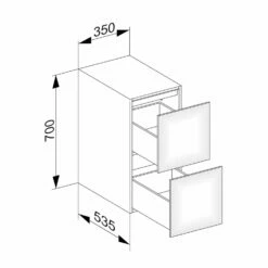 Keuco Edition 11 Sideboard 35 X 70 Cm, Beleuchtet -KEUCO Verkauf hersteller keuco badmoebel edition 11 sideboard 4704806