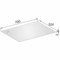 Keuco Edition 11 Abdeckplatte 71,6 Cm Für Glasfronten