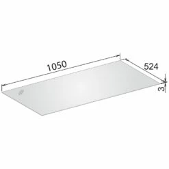 Keuco Edition 11 Abdeckplatte 105,2 Cm Für Glasfronten