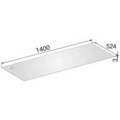 Keuco Edition 11 Abdeckplatte 141,1 Cm Für Glasfronten