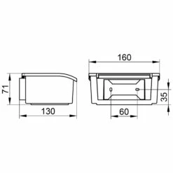 Keuco Elegance Neu Feuchtpapierbox