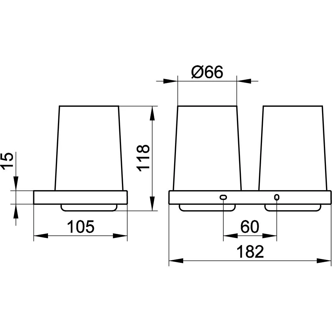 Keuco Edition 11 Doppelglashalter Komplett 2 Keuco Edition 11 Doppelglashalter Komplett – Bild 2