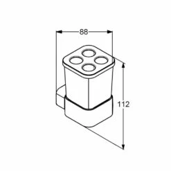 Kludi E2 Universal-Glashalter