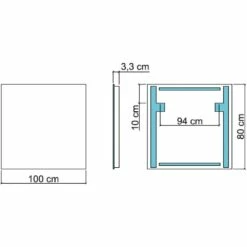 Koh-I-Noor Spiegel 100 X 80 Cm