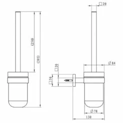 Kronenbach Quara Toilettenbürstengarnitur