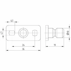 Kronenbach Plana 2.0 Papierhalter Ohne Deckel -KEUCO Verkauf hersteller kronenbach bad accessoires plana 2 3566756