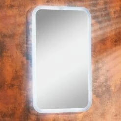 Lanzet K3 Spiegelelement 45 X 73 Cm Gästebad Mit LED-Beleuchtung