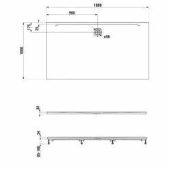 LAUFEN PRO Duschwanne 180 X 100 X 3,4 Cm -KEUCO Verkauf hersteller laufen duschwannen rechteck aus marbond 2607415
