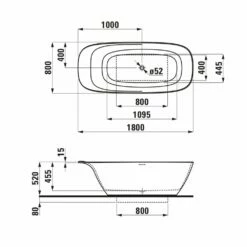 LAUFEN INO Freistehende Ovalbadewanne 180 X 80 Cm -KEUCO Verkauf hersteller laufen ino badewannen freistehende ovalbadewanne 1404532