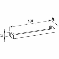 LAUFEN Kartell Handtuchhalter 45 Cm -KEUCO Verkauf hersteller laufen kartell bad accessoires handtuchhalter 1414622