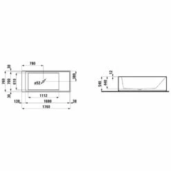 LAUFEN Kartell Rechteckbadewanne Freistehend 176 X 76 Cm -KEUCO Verkauf hersteller laufen kartell badewannen rechteck wanne 176 662731