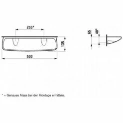 LAUFEN Universal Ablage 50 Cm
