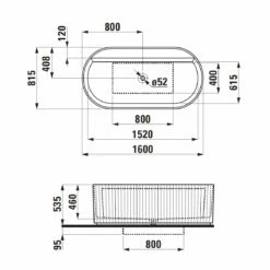 LAUFEN Sonar Freistehende Badewanne 160 X 81,5 Cm, Mit Oberflächentextur -KEUCO Verkauf hersteller laufen sonar badewannen freistehende 160 2842168