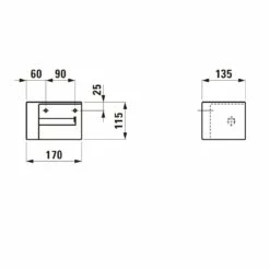 LAUFEN Val Papierrollenhalter Rechts -KEUCO Verkauf hersteller laufen val bad accessoires papierrollenhalter 2934154