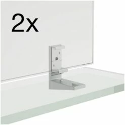 LAUFEN Frame 25 Set Zur Fixierung Der Ablage Am Spiegel, 2 Stk