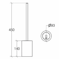 Living Toilettenbürstengarnitur Aus Porzellan, Standmodell