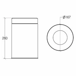 Living Kosmetikeimer Ø 16,7 Cm