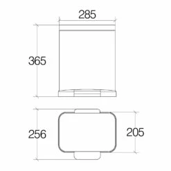Living Rechteckiger Kosmetikeimer Mit Fußhebel