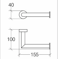 Living Black Toilettenpapierhalter -KEUCO Verkauf hersteller megabad profi collection accessoires architekt 2623873