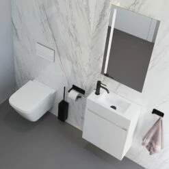 Living Black Toilettenbürstengarnitur Eckig -KEUCO Verkauf hersteller megabad profi collection accessoires living 3221231