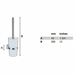 House Toilettenbürstengarnitur Mit Behälter Aus Glas