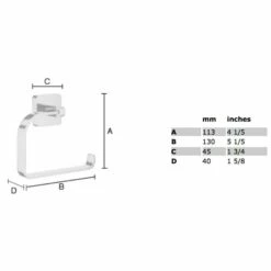 Ice Toilettenpapierhalter Ohne Deckel