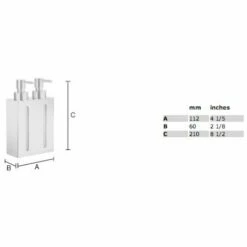 Seifenspender Eckig, 2-fach