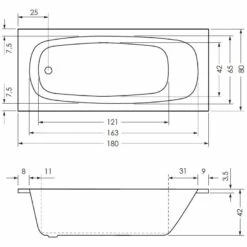 Neue Veröffentlichungen -KEUCO Verkauf hersteller megabad sortiment badewannen architekt rechteckbadewannen 508649