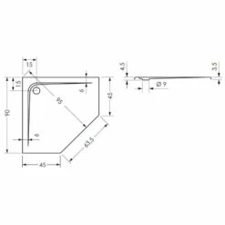 Steinkamp Plan Fünfeck Duschwanne 90 X 90 Cm