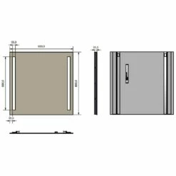 AIR LED Spiegel 80 X 80 Cm