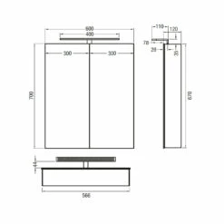 Alu 100 LED Spiegelschrank S60 -KEUCO Verkauf hersteller megabad sortiment spiegelschraenke alu 100 2998850