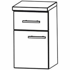 Puris Swing Unterschrank 30 X 30 X 50,8 Cm Mit 1 Schubkasten Und 1 Tür, Türanschlag Links